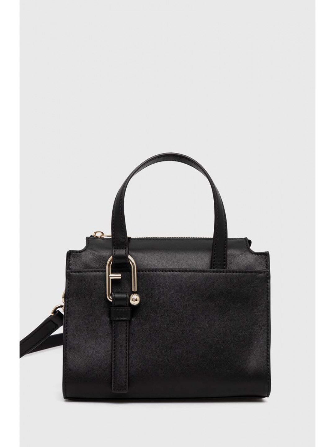 Kožená kabelka Furla černá barva WB01337 BX2045 O6000